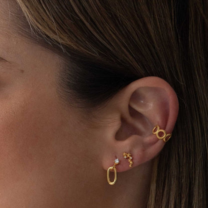 Star Cluster Ear Climber Earrings